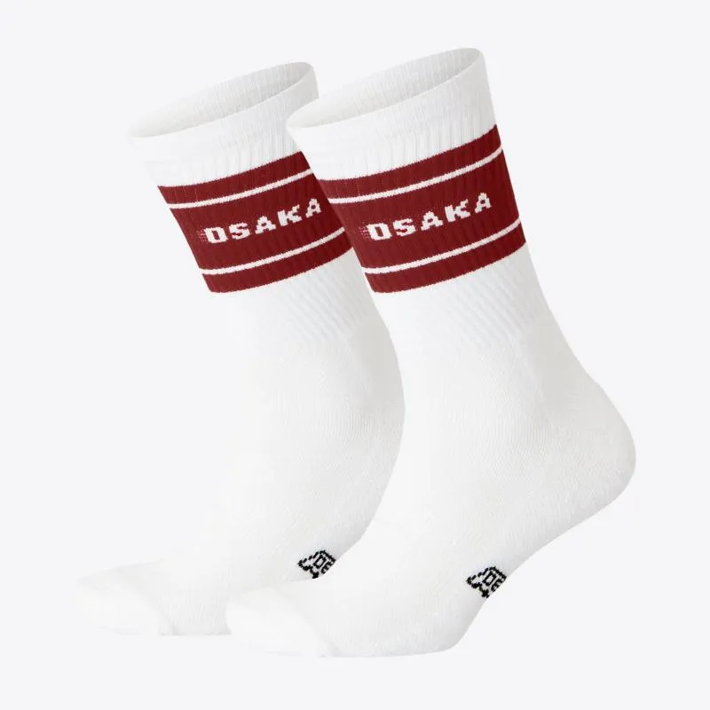 Calcetines Osaka Colourway Granate Blanco 2 Unidades