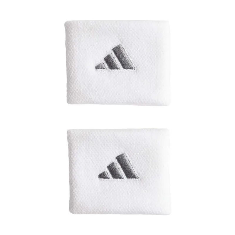 Muñequeras Adidas Blanco Plata 2 Unidades