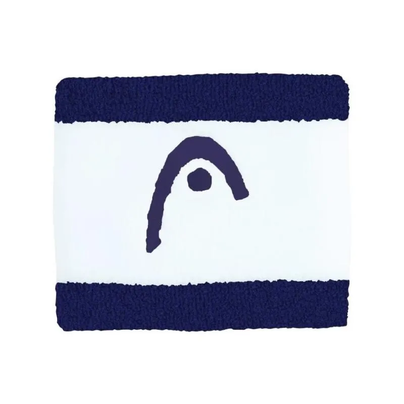 Munequeras Head Striped 2.5 Azul Marino Blanco 2 Unidades