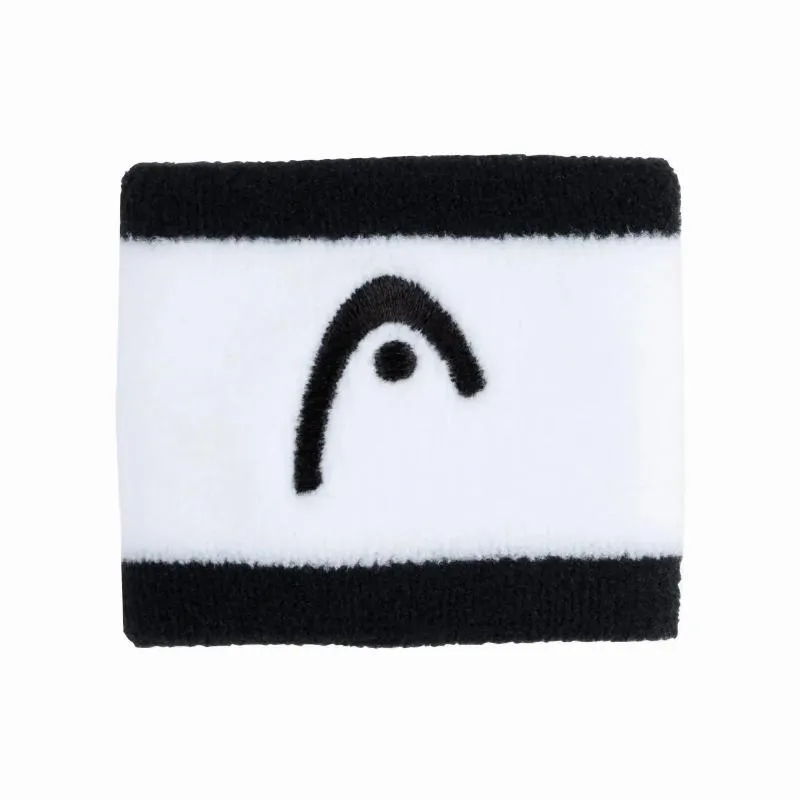 Munequeras Head Striped 2.5 Negro Blanco 2 Unidades