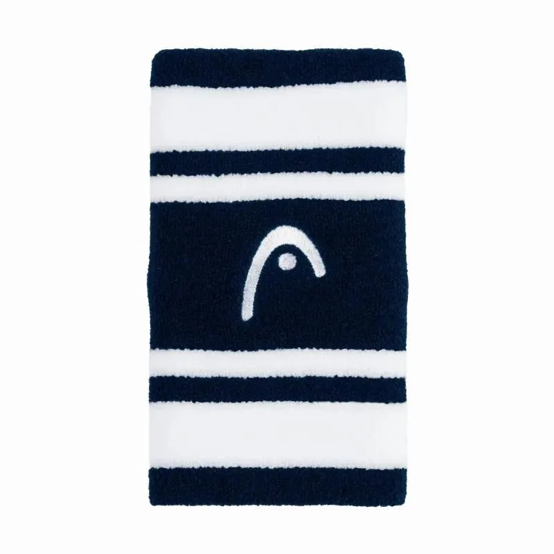 Munequeras Head Striped 5 Azul Marino Blanco 2 Unidades