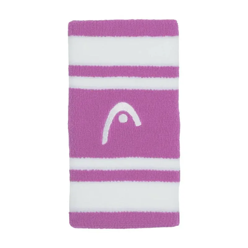 Munequeras Head Striped 5 Lila Blanco 2 Unidades