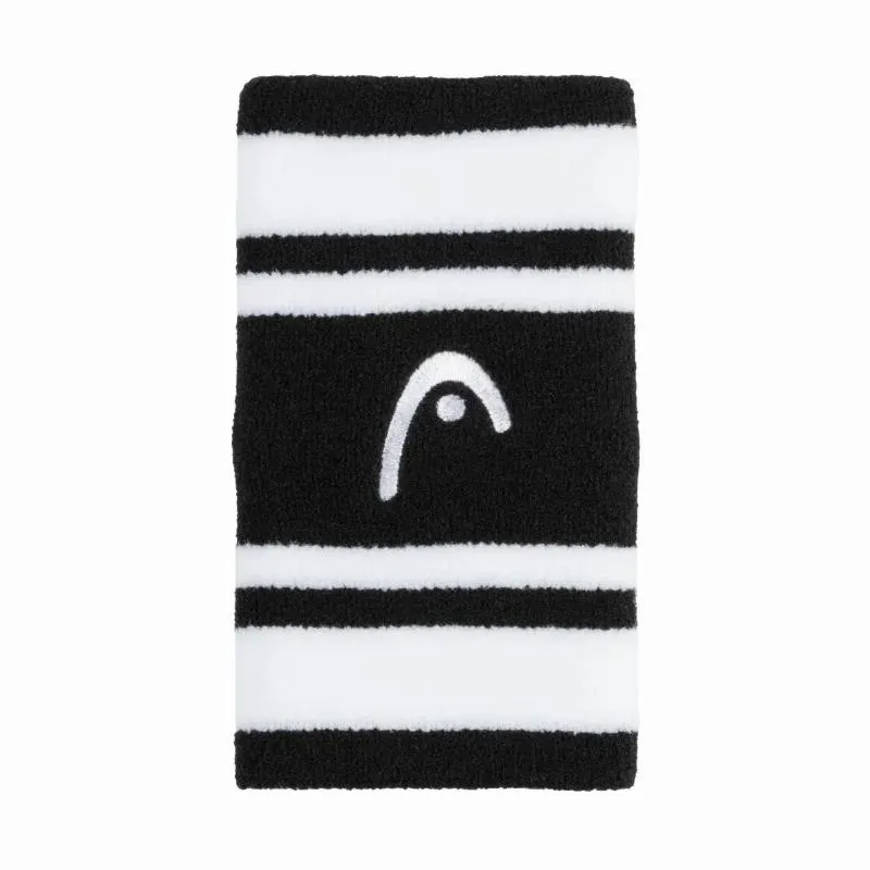 Munequeras Head Striped 5 Negro Blanco 2 Unidades
