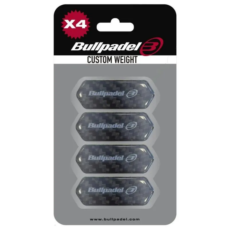 Protector Bullpadel Custom Weight Negro 4 Unidades